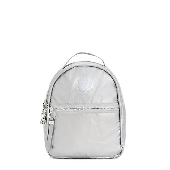 Kipling Kae Klassieke Metallic Rugzak Zilver | BE 1587VR